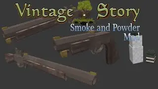 Vintage Story | SMOKE AND POWDER MOD |(Advanced Weaponary) | Mod Showcase [1.18.7]