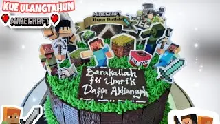 KUE ULANGTAHUN MINECRAFT