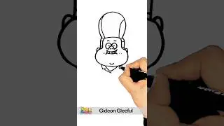 Drawing Gravity falls Gideon Gleeful #shorts