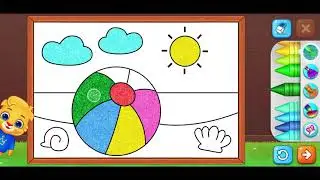 Coloring Videos for Kids Easy How to Draw Football Coloring Pages Glitter Art