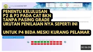 Ini Sistem Perangkingan Kelulusan Tes Cat BKN untuk P2 dab P3 pada Seleksi pppk guru 2023