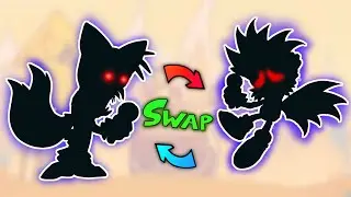Sonic.EXE vs Tails Sonic | Swap FNF | Speedpaint.