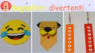 DIY Tutorial Segnalibri Divertenti - Easy Paper Bookmarks