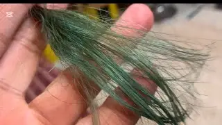 Beautiful green hair colour practical /anil blue secrets
