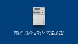 Внесение счетчиков с технологией GSM / GPRS / 3G и NB IoT в «сEnergo»