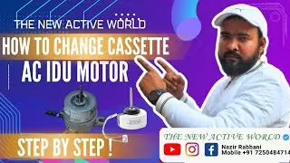 Cassette Ac Ka blower Motor Kaise change karen|How To Replacement Cassette AC Fan Motor & Blower