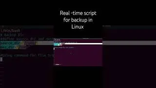 Real -time Script for backup in Linux 