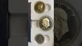 Silver Bicentennial Coin Set #youtubeshorts #silvercoins #ike #dollar #set