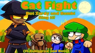 Cat Fight but Zardy and Bambi sing it!(ft.Cablecrow and Dave)【FNF】