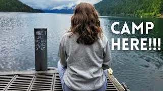 CAMP HERE!!! Travel Physical Therapy Couple Camps at Lake Crescent in Olympic National Park  | S4:E4
