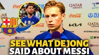 💥BOMB! SEE WHAT DE JONG SAID ABOUT MESSI! THIS ONE CATCHED BY SURPRISE! BARCELONA NEWS TODAY!
