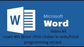 4  learn microsoft word 2016 online in urduhindi   educational activities
