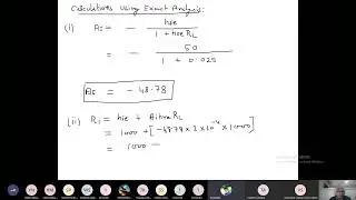 Lecture 27: Numerical on h-parameters