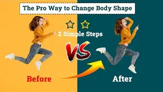 How to change body shape in Photoshop || 