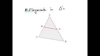 How to use a mid-segment to find missing sides of a triangle.