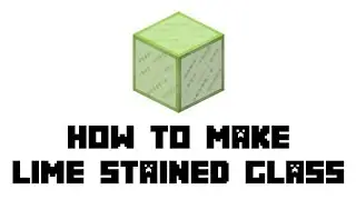 Minecraft Survival: How to Make Lime Stained Glass