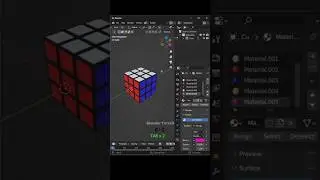 Rubics cube in blender. Blender tips... #blender #rubicscube #cube