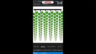 Beautiful Green leaves decoration design using python turtle | Python Turtle Graphics 15