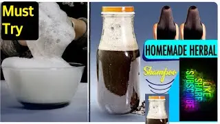 HOMEMADE HERBAL SHAMPOO RECIPE FOR LONG AND STRONG HAIR GROWTH/ REGROWTH