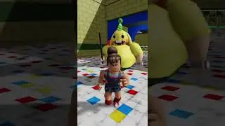 Roblox Barry's escape Run Chase and Jumpscare 🤣💀 #shorts Roblox Obby rainbow