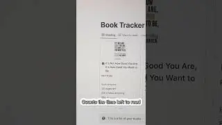 Notion Book Tracker. 