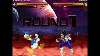 Mugen Random Battles: Donald Duck Vs Vegeta