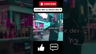 Which one you Junior or Senior Developer 😅😅 