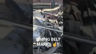 ALWAYS LINE UP YOUR TIMING MARKS BEFORE TIMING BELT REMOVAL!!