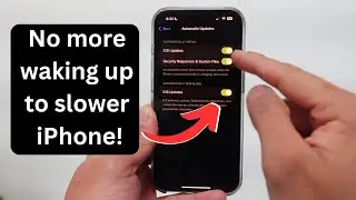 How To Turn Off iOS Automatic Update On iPhone To Save Memory!