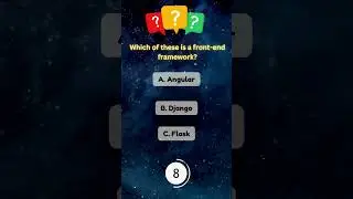 Which of these is a front-end framework? #programming #codeing #frontend  #quiz