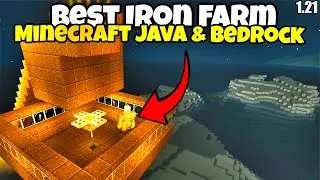 Easiest & Best Iron Farm in Minecraft Java & Bedrock 1.21 | Infinity Iron Farm in Minecraft 1.21