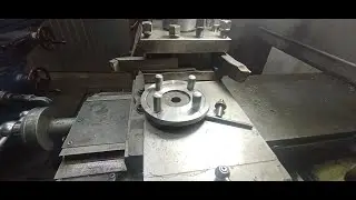 Hardened flange processing  淬火法兰加工 обработка калёного фланца #ТокарныйстанокФТ11Ф1