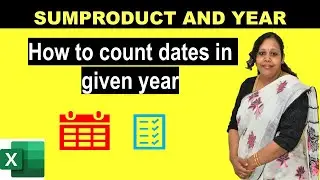 How to count dates in a year |    Count dates based on the year