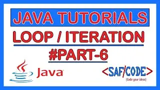 Learn Iteration/Loop and Types of Loops in Java Hindi/Urdu Part 6