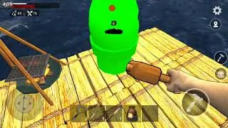 ضعنا في نص البحر و جبنا العيد -رافت موبايل اللعبة الاصلية-Raft mobile origimal