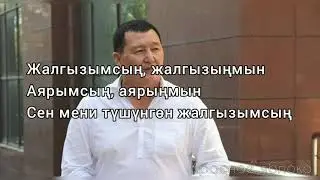 Сыймык Бейшекеев "Жалгызымсың". Караоке