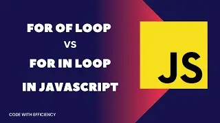For In vs For Of loop in Javascript| JavaScript Tutorial| Javascript interview questions and answers