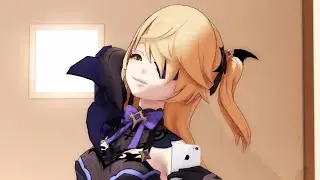 After Fischl watched anime || Genshin Impact Animation MMD