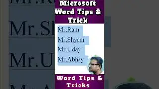 Ms Word Amazing Trick #shorts #short #edit