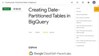 Creating Date Partitioned Tables in BigQuery GSP414