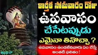 కార్తీక సోమవారం రోజు ఉపవాసం చేసేటప్పుడు ఏమైనా తినొచ్చా ? ఉపవాసం ఉండలేనివారు ఏం చేస్తే అంతటి ఫలితం