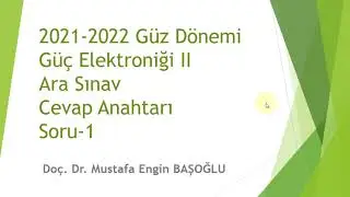 Güç Elektroniği Ara Sınav Çözümleri - Efekti (RMS) Değer Hesabı