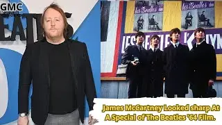 James McCartney Looked sharp At A Special Showing of The Beatles '64 Film in Mayfair, in London.