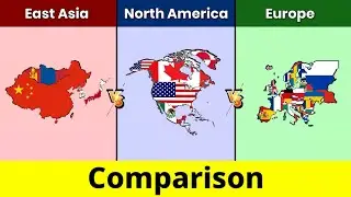 East Asia vs North America vs Europe | Europe vs North America vs East Asia | Comparison | Data Duck