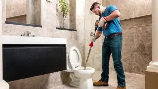 Как пользоваться туалетной спиралью RIDGID K 6P | www.tool-tech.ru