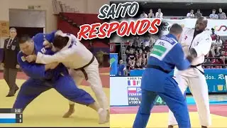 Saito 斉藤立 crushes Teddy Riner's Dream of not Fighting Tasoev in the Olympic Quarter Final
