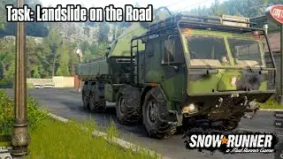 Snowrunner | Landslide on the Road | British Columbia, Northern America