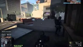 Battlefield  Hardline heist m16/mg36 gameplay