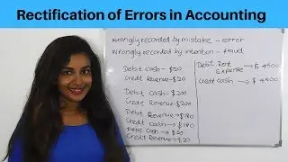 Rectification of Errors | Types of Errors in Accounting | Solutioninn.com