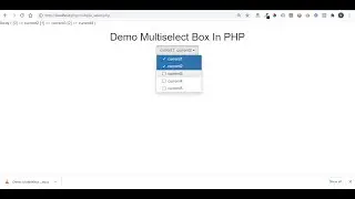 Multiple select dropdown with checkbox in php